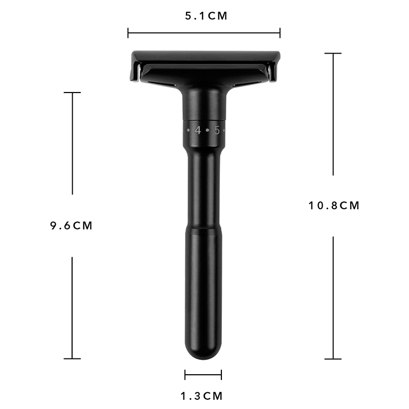 Barbeador Double Edge 6N - Preto (4248112332846)