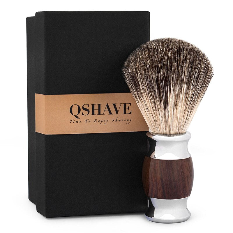 Pincel Q Shave - Misto Madeira (4466999853102)