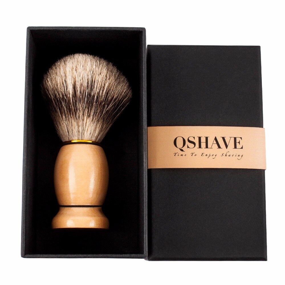 Pincel Q Shave - Madeira Clara (4467001032750)